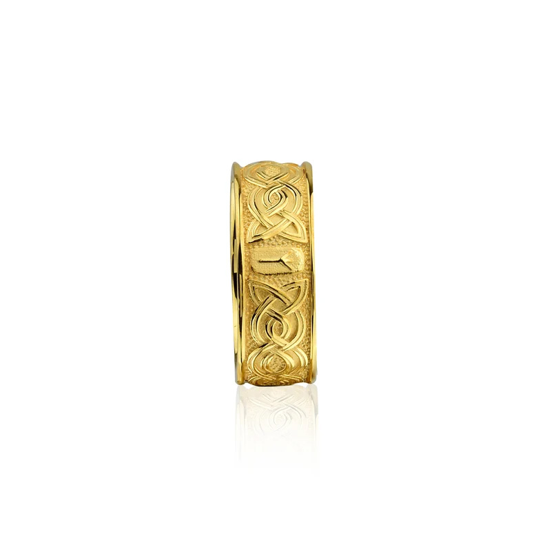 足金 999 凯尔特结符文戒指 | 复古图腾黄金指环 小众个性款